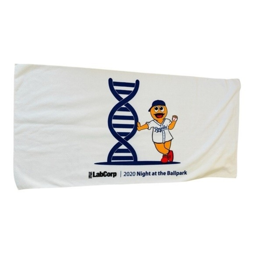 LabCorp 2020 Night Ballpark Towel Kansas City Royals DNA Helix Promo Giveaway